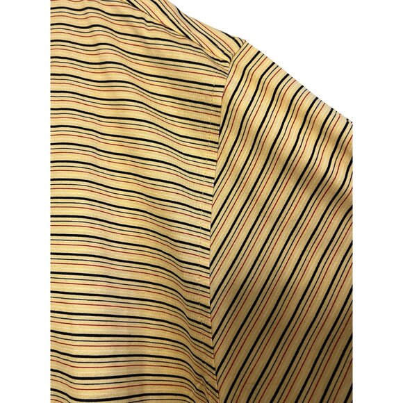 Fairway & Greene Flint Hills Resources Yellow Striped Mens Golf Polo Large - Picture 11 of 13